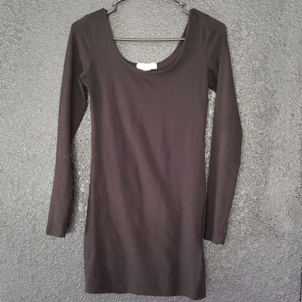 Double Scoop Neckline Mini Dress